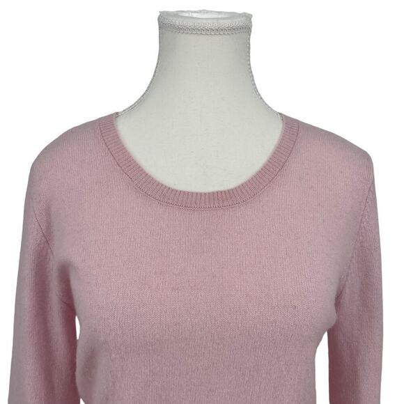 CRUSH. Cashmere Pullover Sweater Crew Neck Light Pink Small 1 - Picture 2 of 7